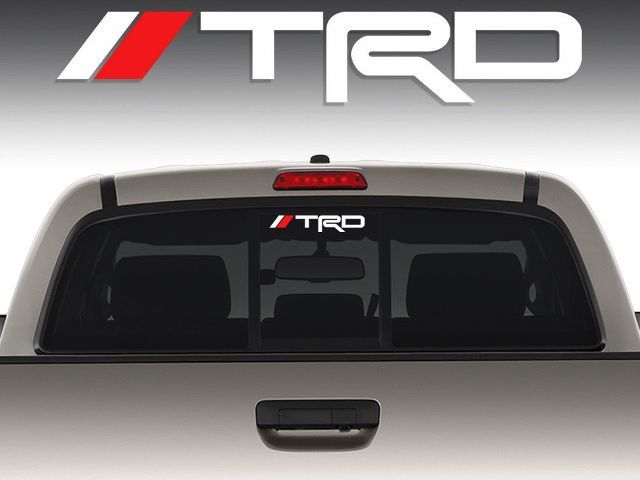 1 TRD Aufkleber Aufkleber Windschutzscheibe Rückspiegel Fenster Toyota Tacoma Corolla Tundra L.