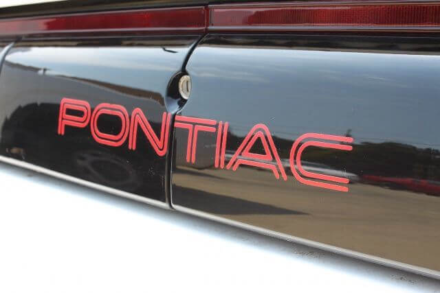 Pontiac Rear Tail Light Filler Vinyl Decal for Firebird Trans Am GTA 1991-1992