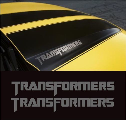 CAMARO SS AUTOBOT TRANSFORMERS EDITION HOOD DECALS STICKERS BUMBLEBEE