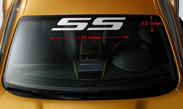 SS Windshield Banner Vinyl Decal for Chevrolet Camaro Impala Cobalt