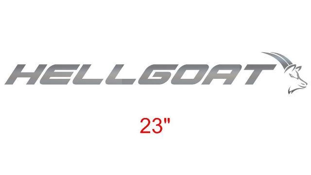 Hellgoat - Banner - Pontiac GTO Vinyl Aufkleber Aufkleber - GM LS Ziege 6.0 5.7 Silber