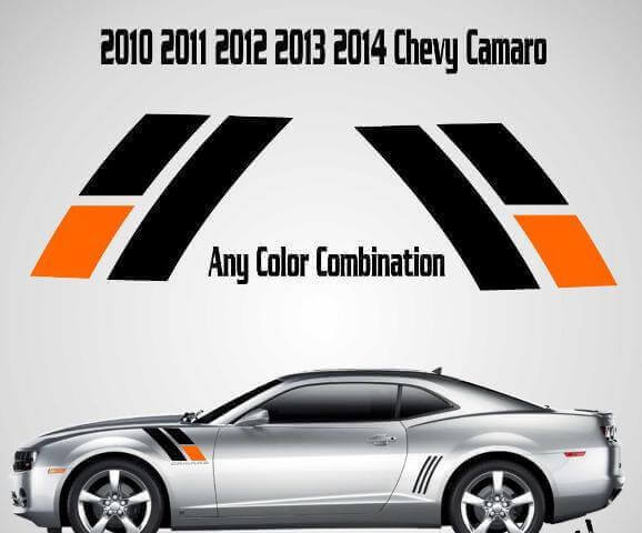  45th Anniversary Fender Stripes Vinyl Decal For Chevrolet Camaro SS 2010-2014