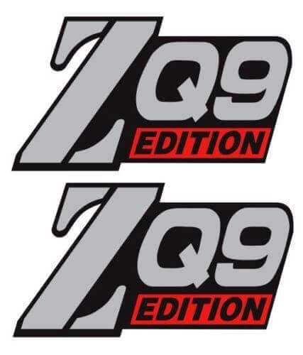 ZQ9 Edition Vinyl Decal Set for Chevy S10 GMC Sonoma