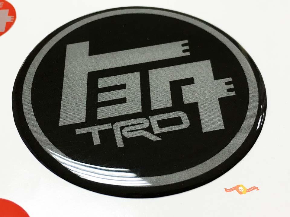 NEW T-R-D Round Emblem Badge Car Body Sticker Decal