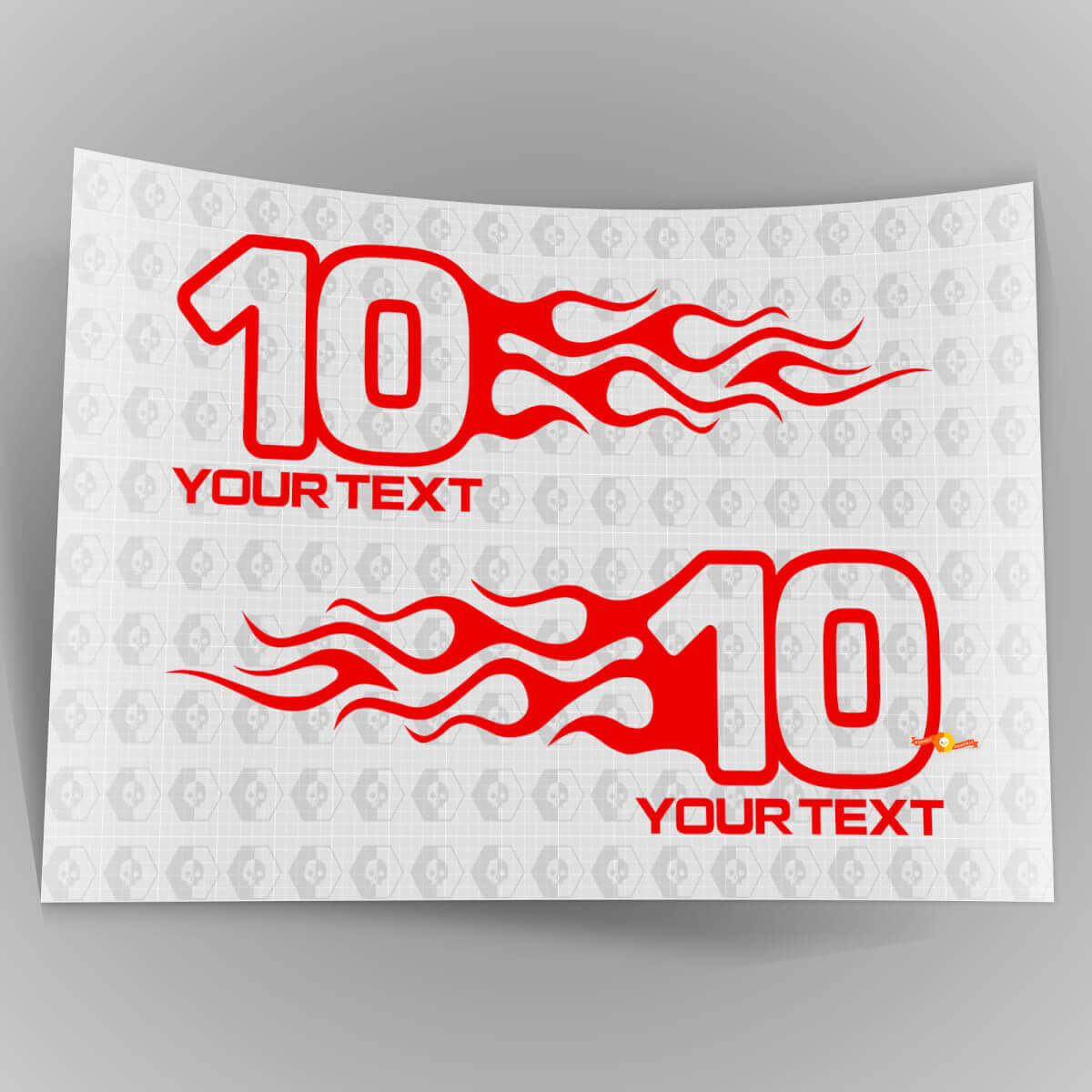 Flame Style Logo Right and Left Car Decal Stickers for Dodge Chrysler Jeep