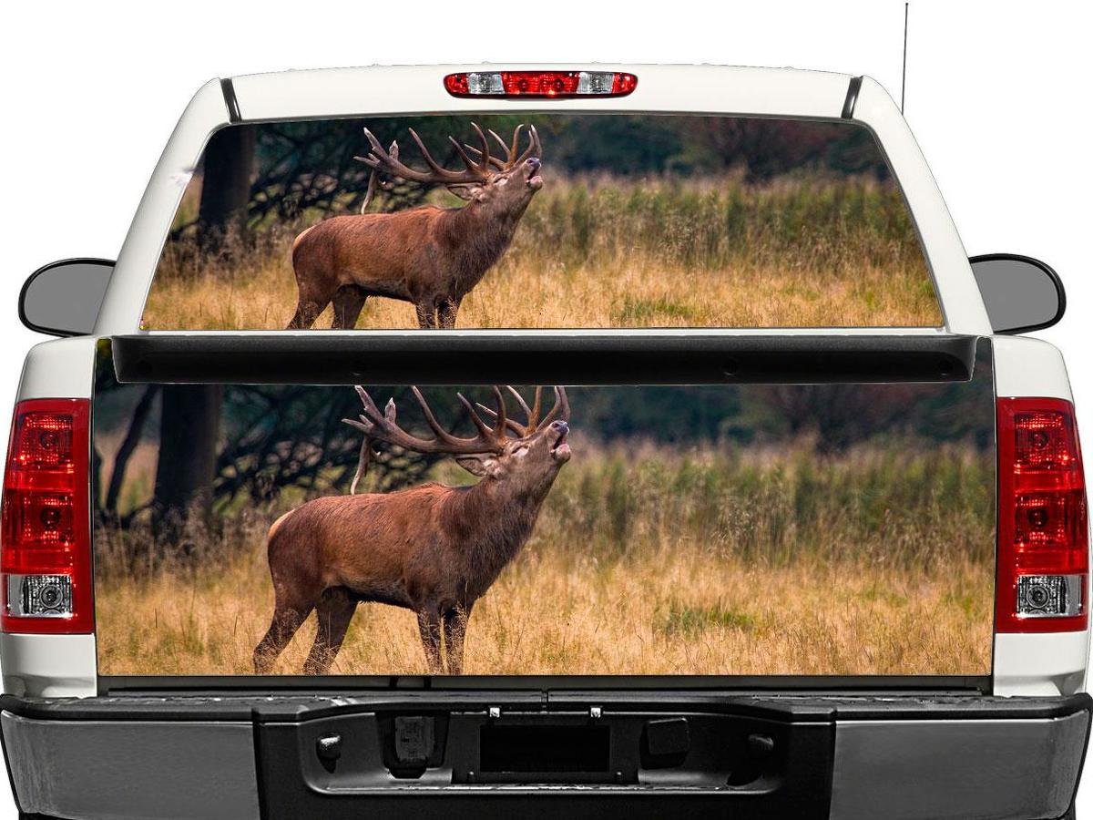 Deer Wildlife Nature Rear Window o Tailgate Decal Sticker Pick-up Truck Suv Auto