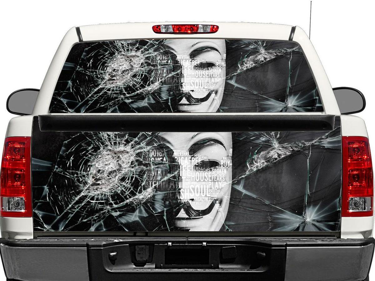 Anonymous Rear Window or Tailgate Vinyl Decal For Pick-up Trucks SUVs
