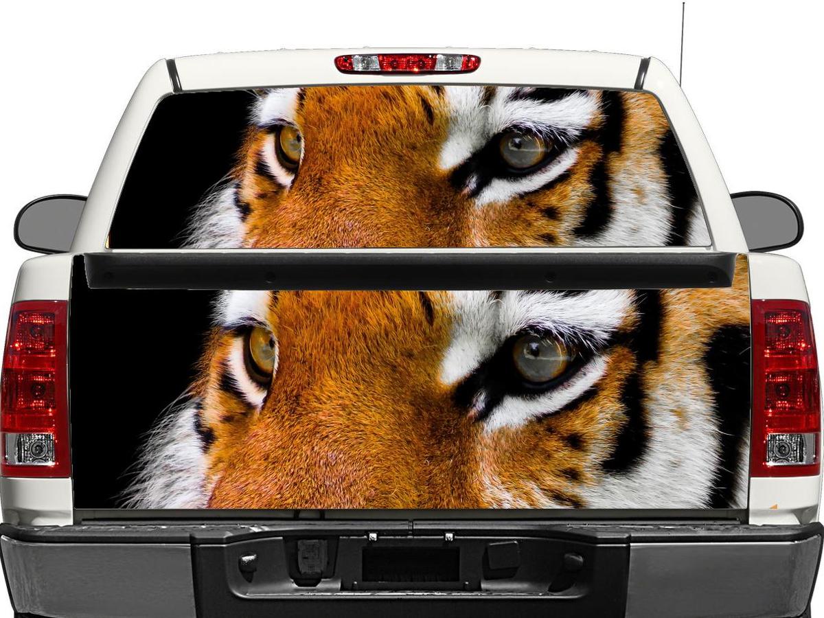Tiger eyes Rear Window OR tailgate Decal Sticker Pick-up Truck SUV Car