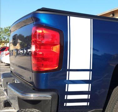 Chevy Silverado Stripes 2016 2017 2 Decal Vinyl Stickers two Decals Chevrolet