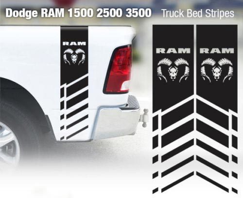 Dodge Ram 1500 2500 3500 Hemi 4x4 Aufkleber LKW-Ladefläche Streifen Vinyl Aufkleber Racing 4R
