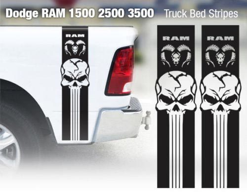 Dodge Ram 1500 2500 3500 Hemi 4x4 Aufkleber LKW-Ladefläche Streifen Vinyl Aufkleber Racing 9D