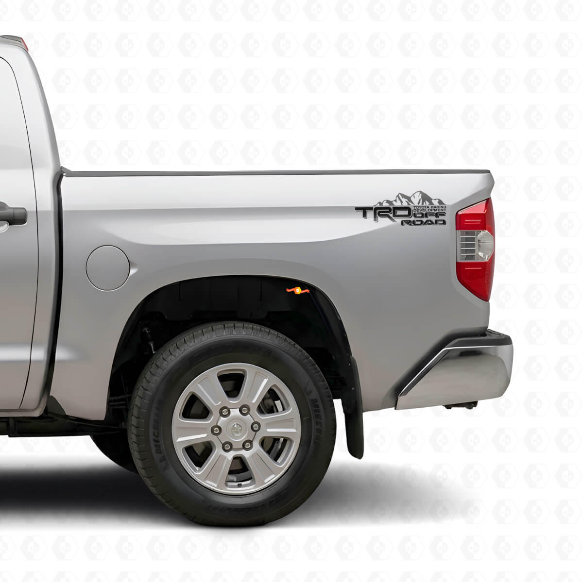 TRD Off-Road Mountain Rear Side Vinyl Decal Set for Toyota Tacoma Tundra