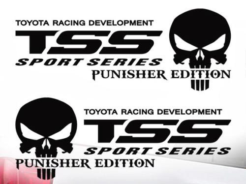 Toyota TSS Truck Sport Serie Racing Tacoma Tundra Der Punisher Aufkleber Vinyl 2St