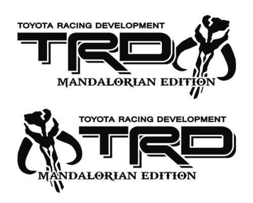 TRD-Style Mandalorian Edition Side Vinyl Decal Set for Toyota Tacoma Tundra