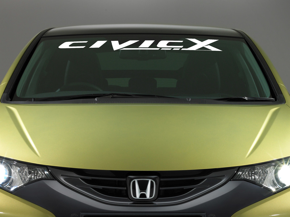Honda Civic Logo Windshield Vinyl Decal Etiqueta Emblema Vehículo Gráficos