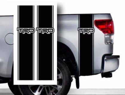 Toyota TRD Pickup Truck Bed Stripes decal stickers / Choose Color