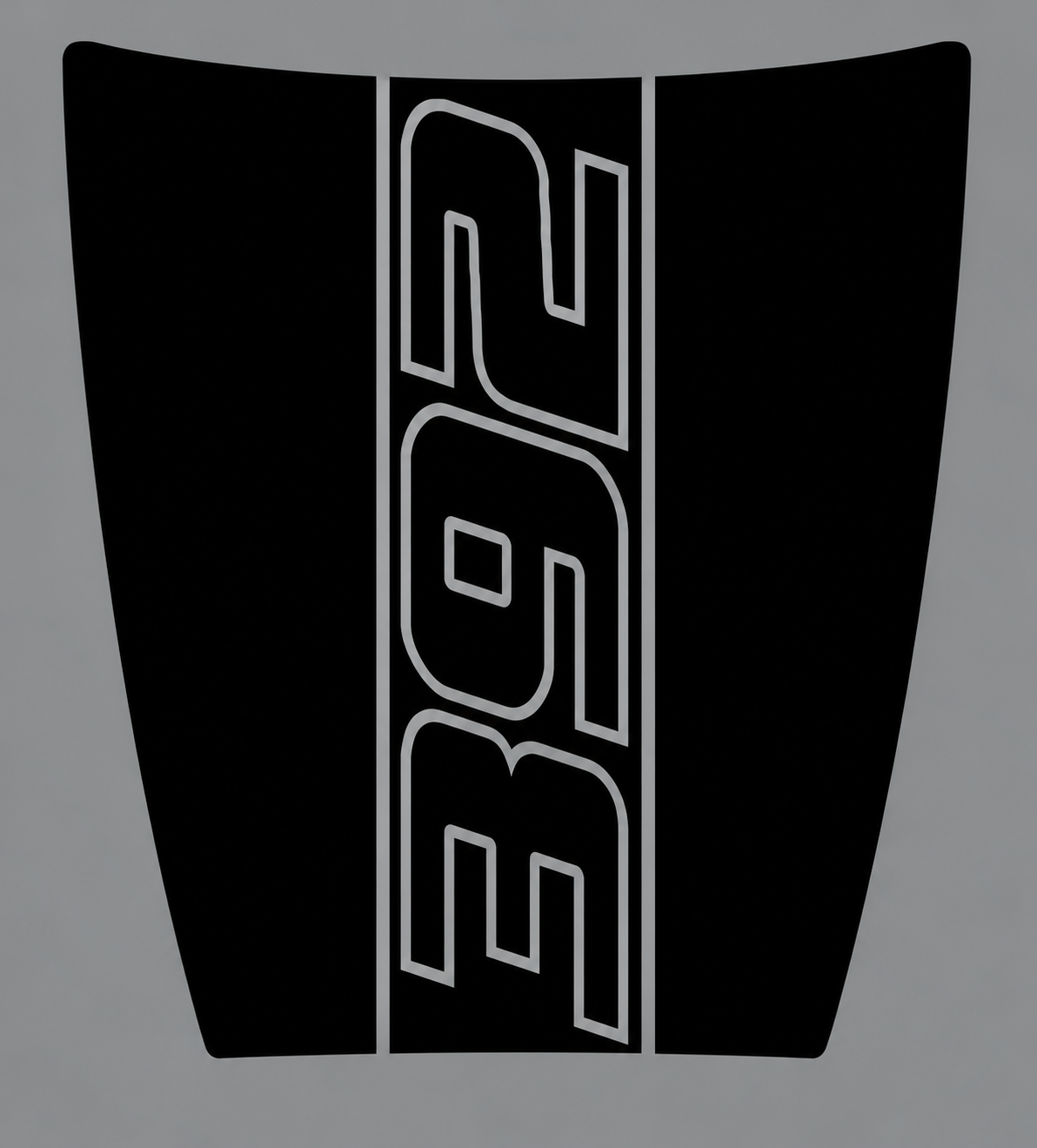 392 Daytona Style Outline Center Panel Hood Vinyl Decal Sticker for Dodge Charger 2015-2018