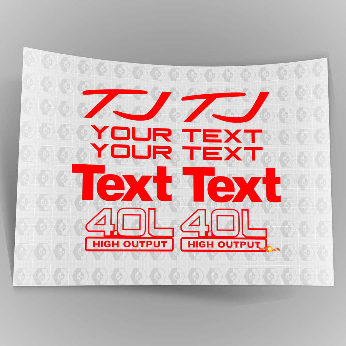 Sport 4.0 High Output Stickers Decals Kit for Jeep Wrangler YJ TJ