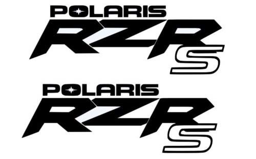 2 x Polaris Team RZR Sportsman Ranger Etiqueta Emblema Emblema