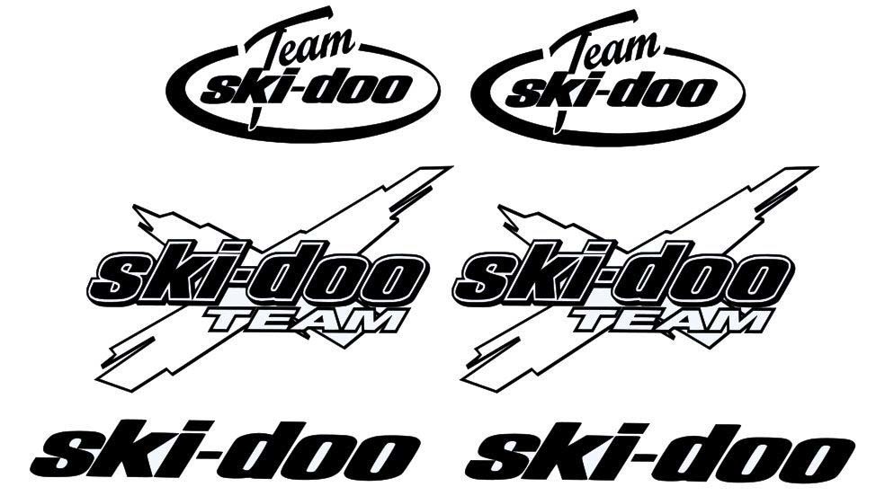 4X ski doo sticker vinyl decal for car and others FINISH GLOSSY