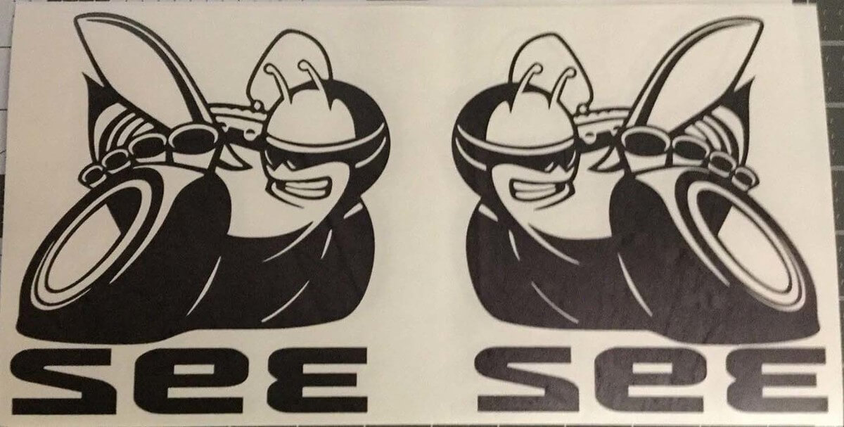 Vintage Super Bee Sticker fits Dodge black or white