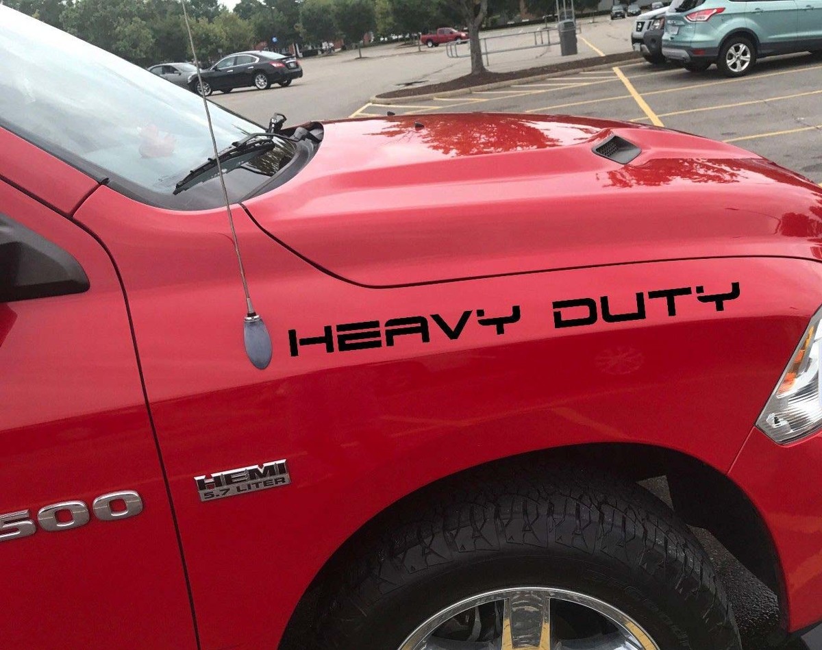 Mopar vinyl decal racing sport graphic sticker Dodge Ram hemi heavy duty 2 sides