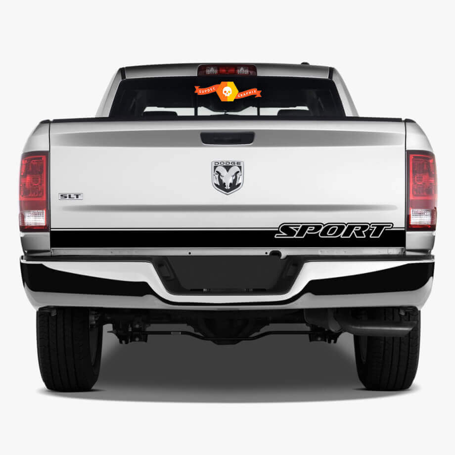 Tailgate Stripe Sticker Decal fits Dodge Ram 1500 Sport 2014–2018