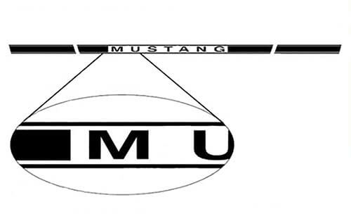 Rocker Panel Door Side Stripes Stickers RH for Ford Mustang 2005-2020