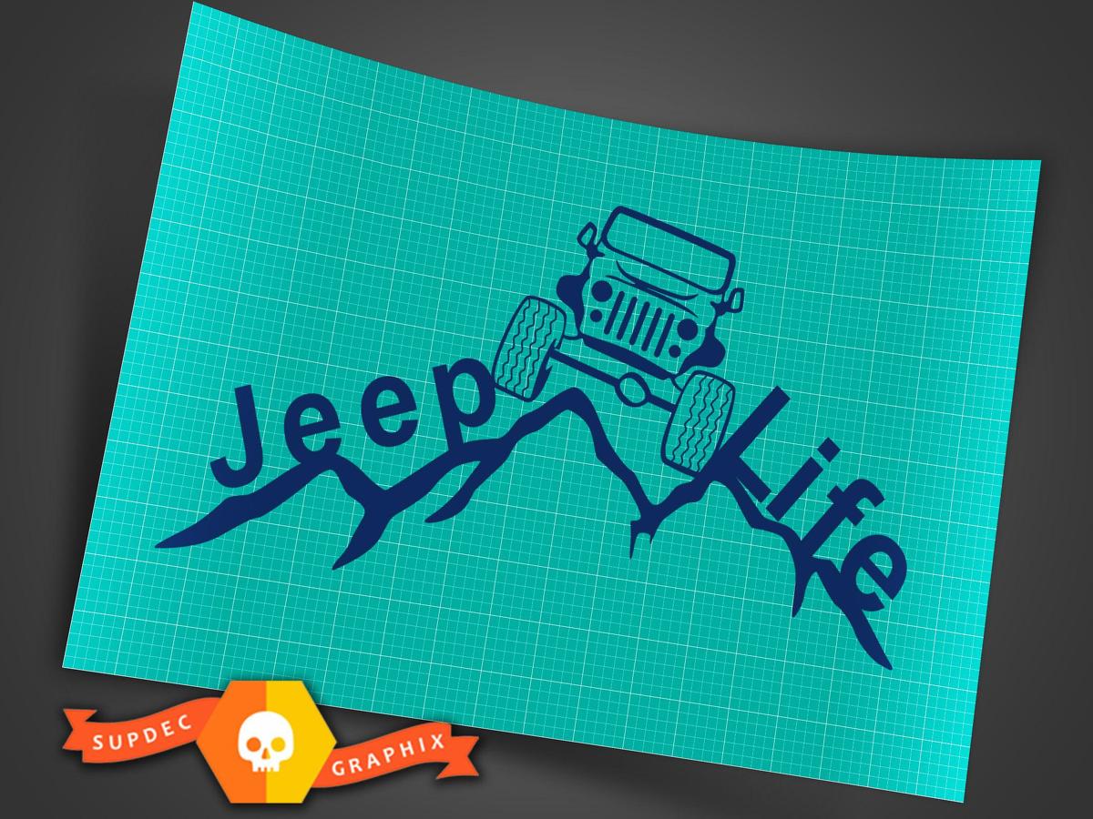 Jeep Life FUNNY Vinyl Window Decal Car Truck Stickers