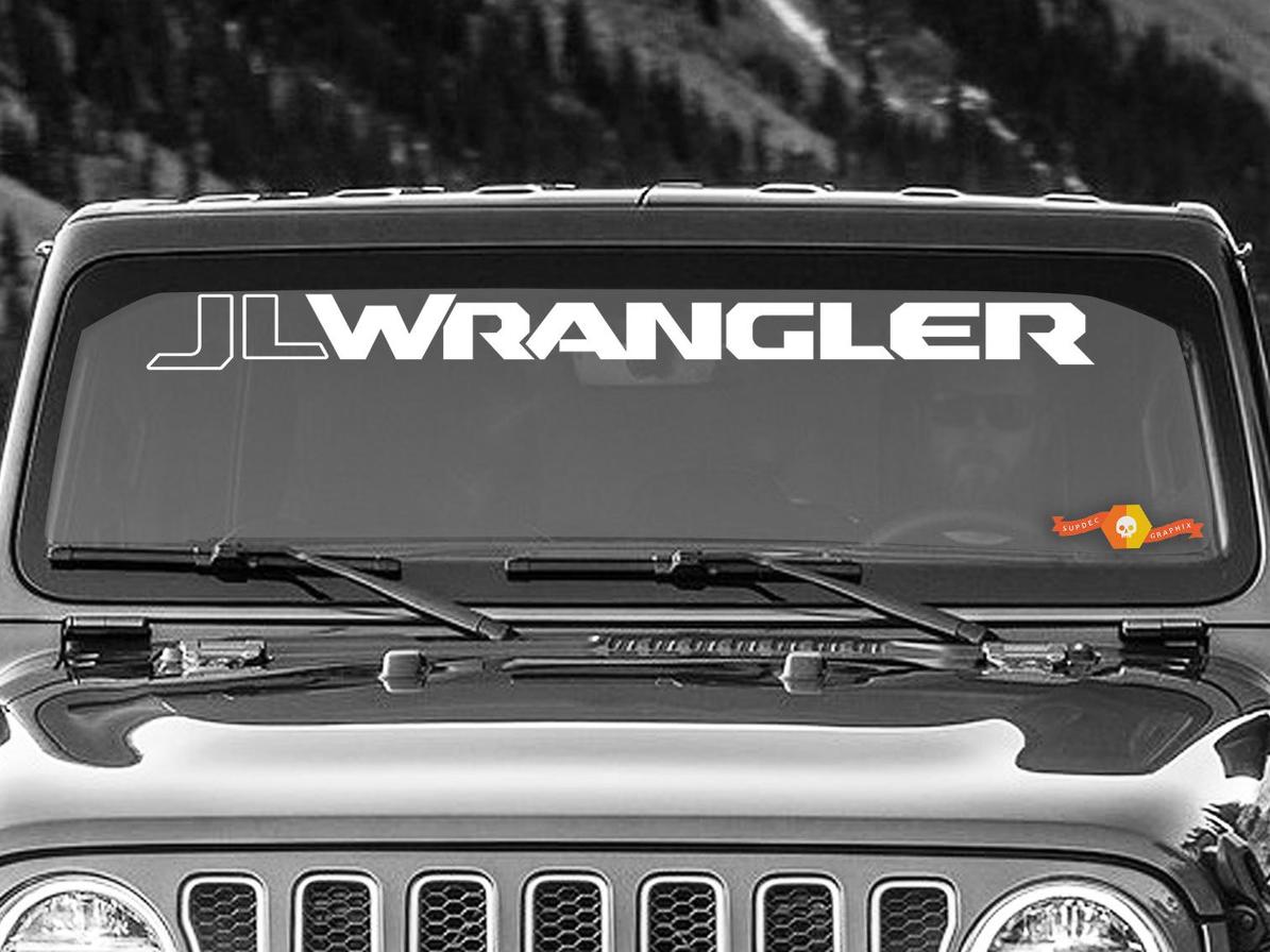Jeep Wrangler JLJLU Wrangler Windshield Banner Vinyl Decal.