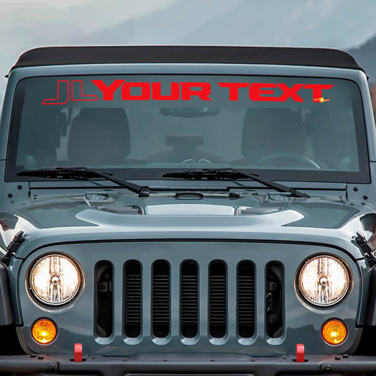 Windshield Banner Vinyl Sticker Decal for Jeep Wrangler JL JLU