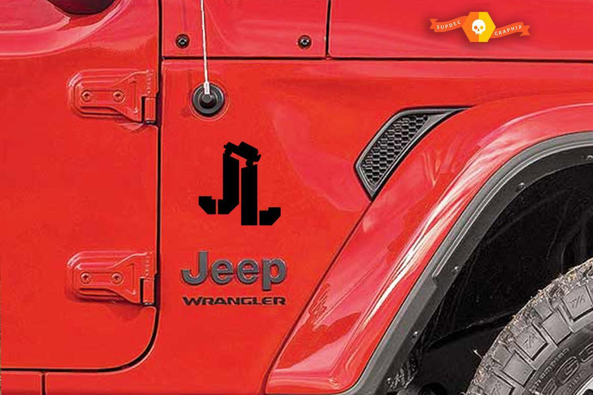 JL JL Jeep Wrangler Premium Quality Set di decalcomanie Automotive 2