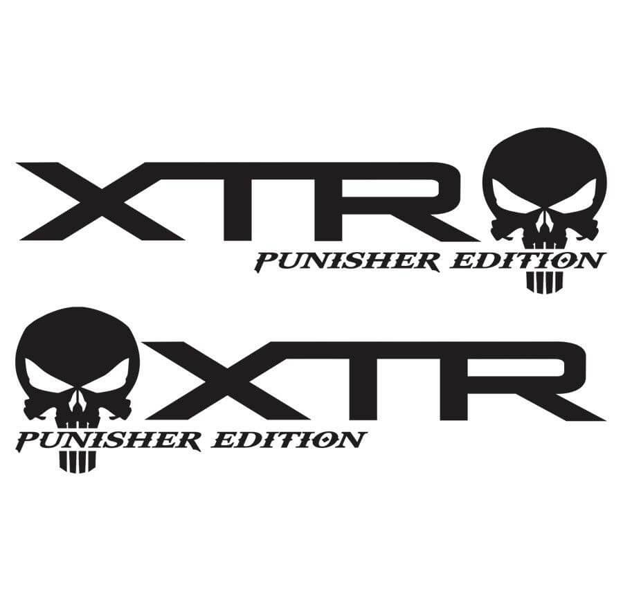 Punisher Off Road 4x4 Vinyl Truck Stickers Decals for Ford F150 F250 XTR