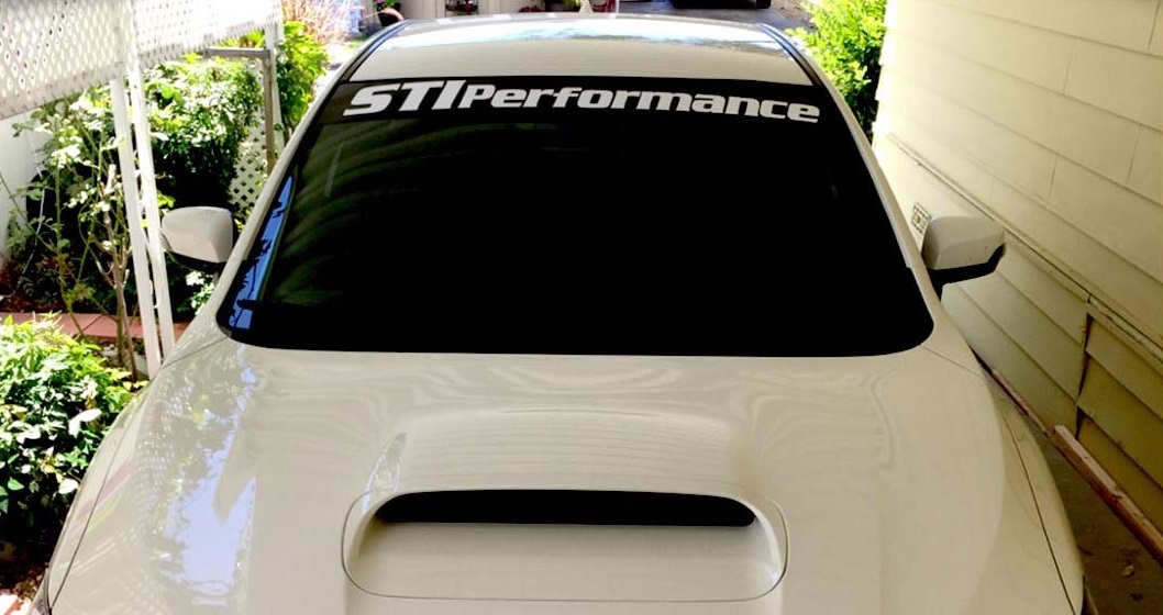 Subaru Decal STI Performance banner Subie sticker windshield visor graphic rally