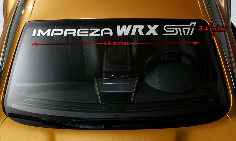 SUBARU IMPREZA WRX STI Premium Windshield Banner Vinyl Decal Sticker 44
