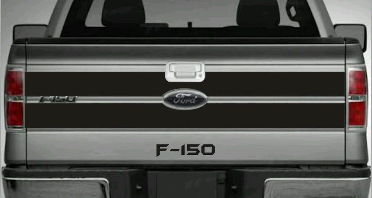Tailgate Blackout Style Vinyl Stripes Sticker Decal for Ford F-150 2009-2014