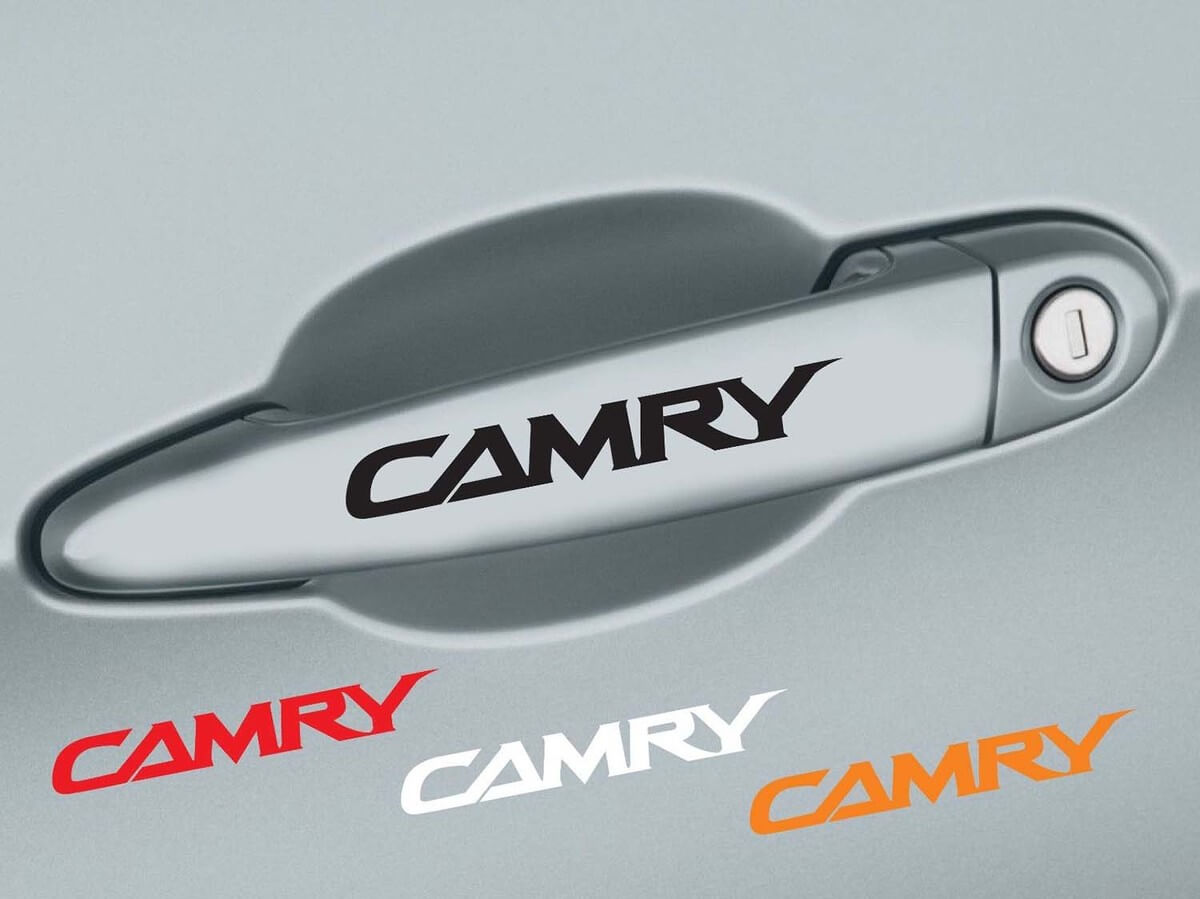 Camry Door Handle Vinyl Decal Set for Toyota Camry