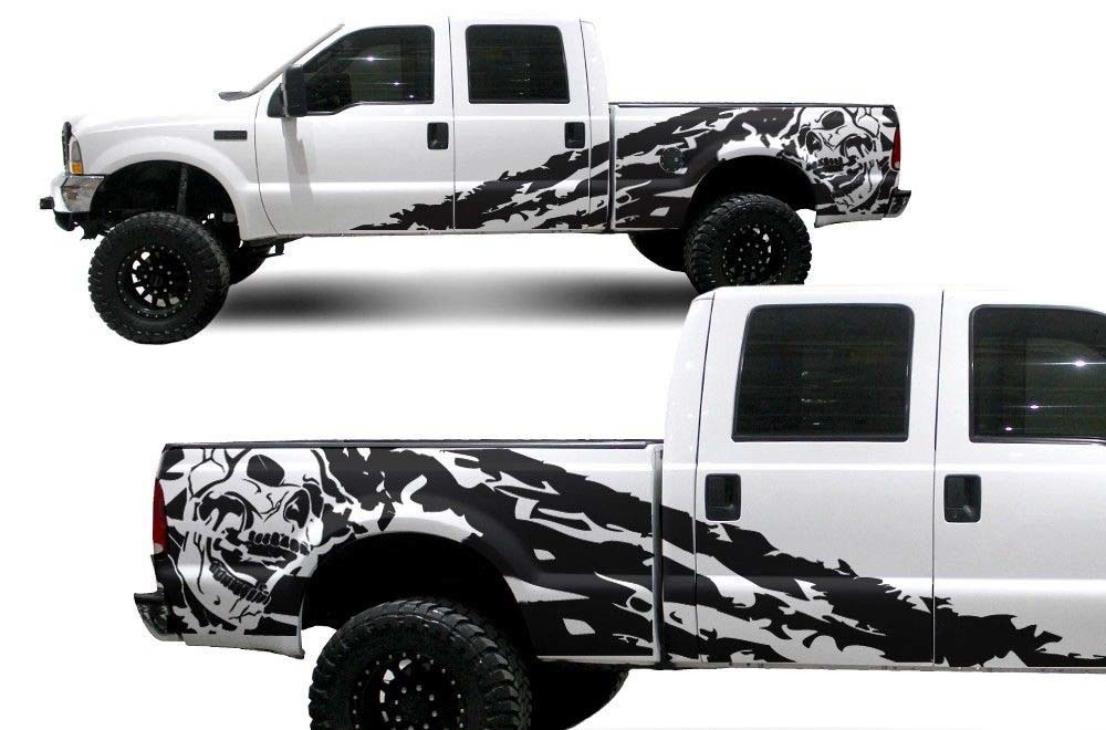 Vinyl Decal Nightmare Wrap Kit for Ford F-250/F-350 Truck 1999-2006 ... Custom Ford Raptor Graphics