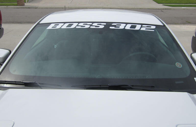 Windshield Banner Window Decal Vinyl Sticker for Ford Mustang Boss 302 2012-2020