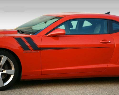 2010 2011 2012 2013 2014 2015 Chevy Camaro Fender to Side Rally Stripes Decals