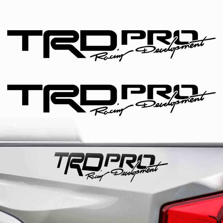 Toyota Tacoma TRD PRO 2017 Vinyl Bed Side Decals Stickers Cut Vinyl