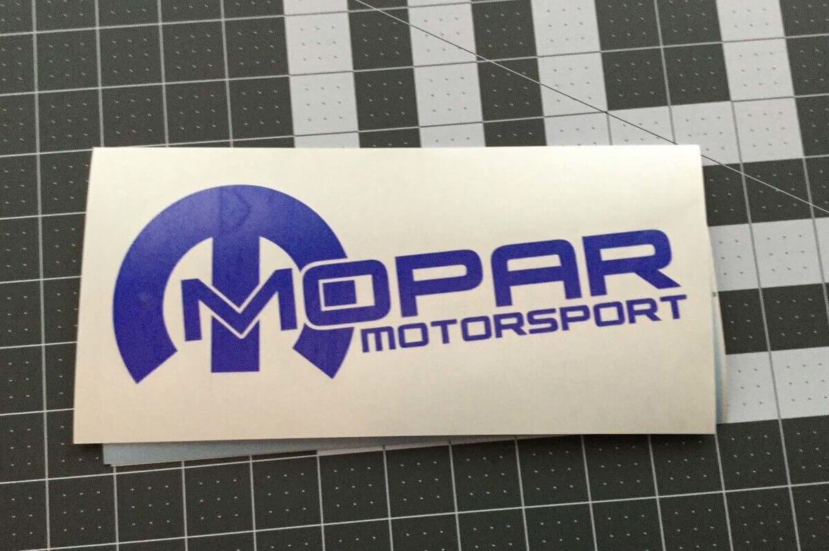 Mopar Motosport Side Vinyl Decal Set for Dodge Cars