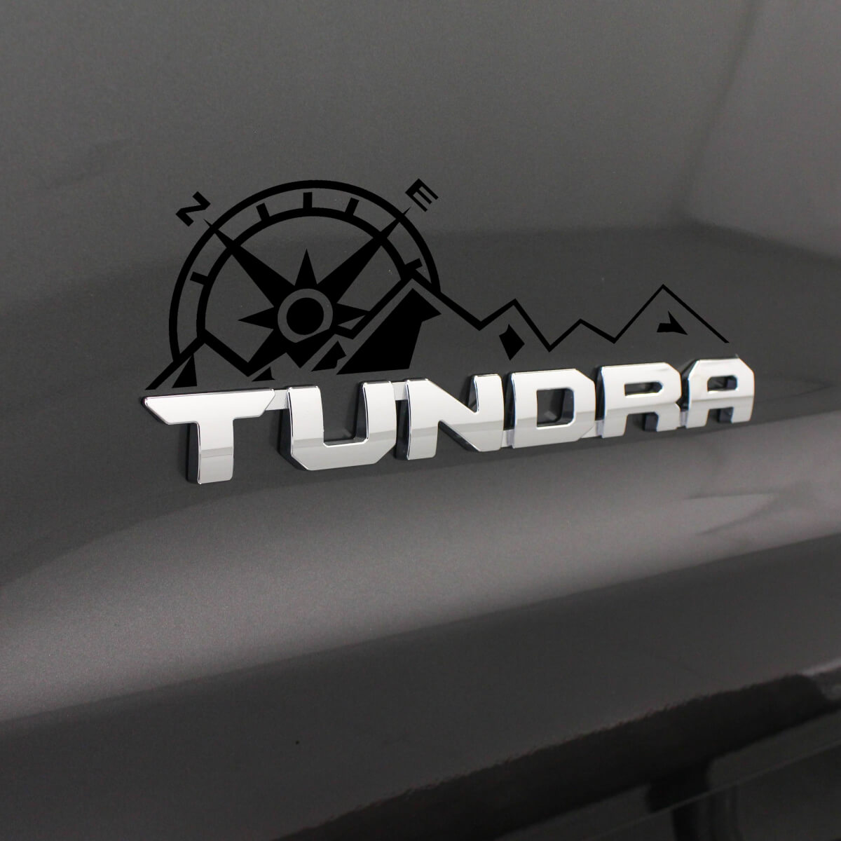 Genuine Toyota Tundra TRD Rock Warrior Black Decal Emblem Sticker Pair – OEM PT747-34092-BW