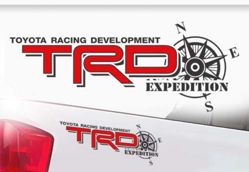 Toyota TRD LKW Offroad-Rennen Tacoma Tundra Expedition Vinyl Aufkleber Aufkleber
