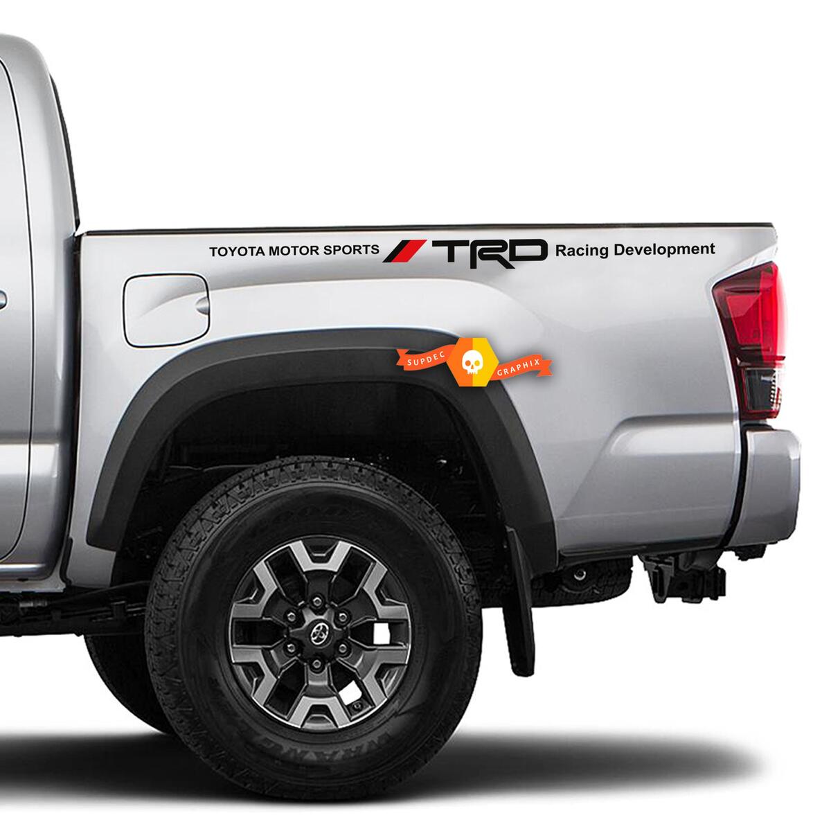 Toyota TRD ROCK WARRIOR Decal Set Tacoma Tundra Truck Vinyl Sticker black/white