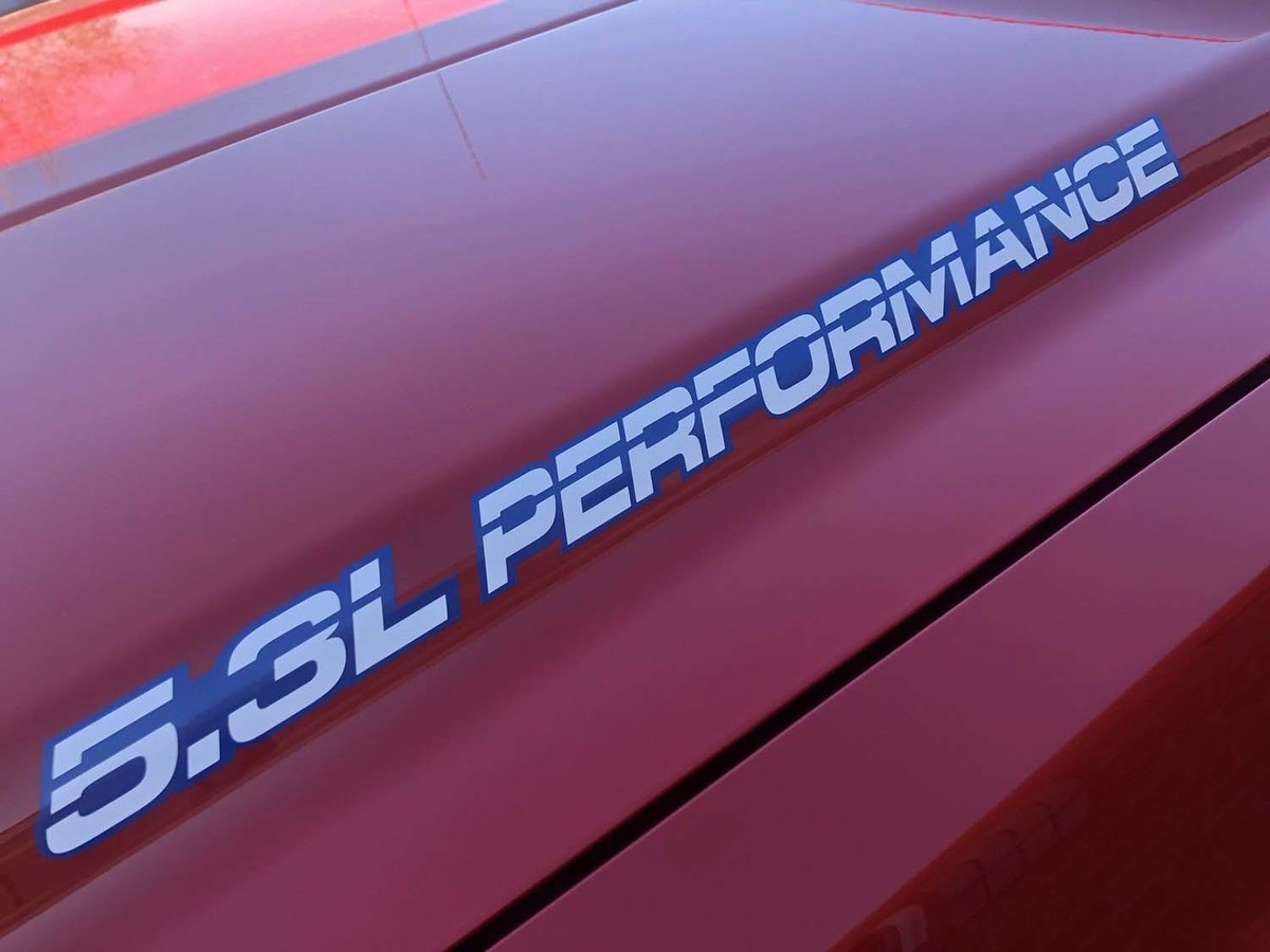 5.3L PERFORMANCE + Outline Hood, Karosserie-Aufkleber Für Chevy, GMC, Silverado, Sierra