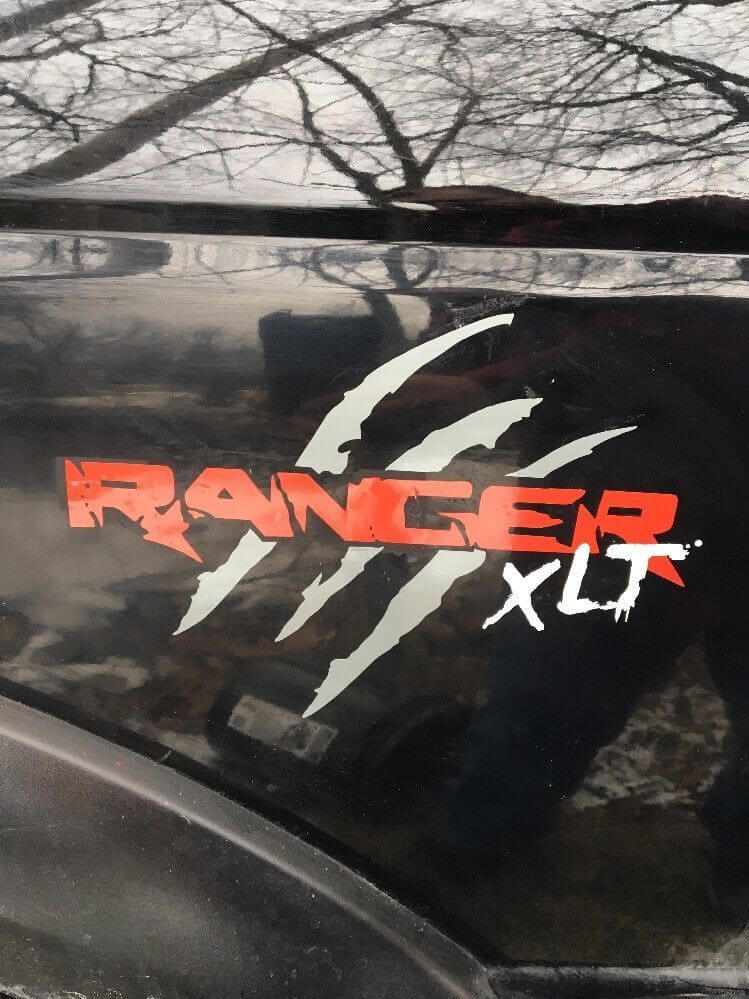Scratches Sticker Decals Set Of Two for Ford Ranger XLT