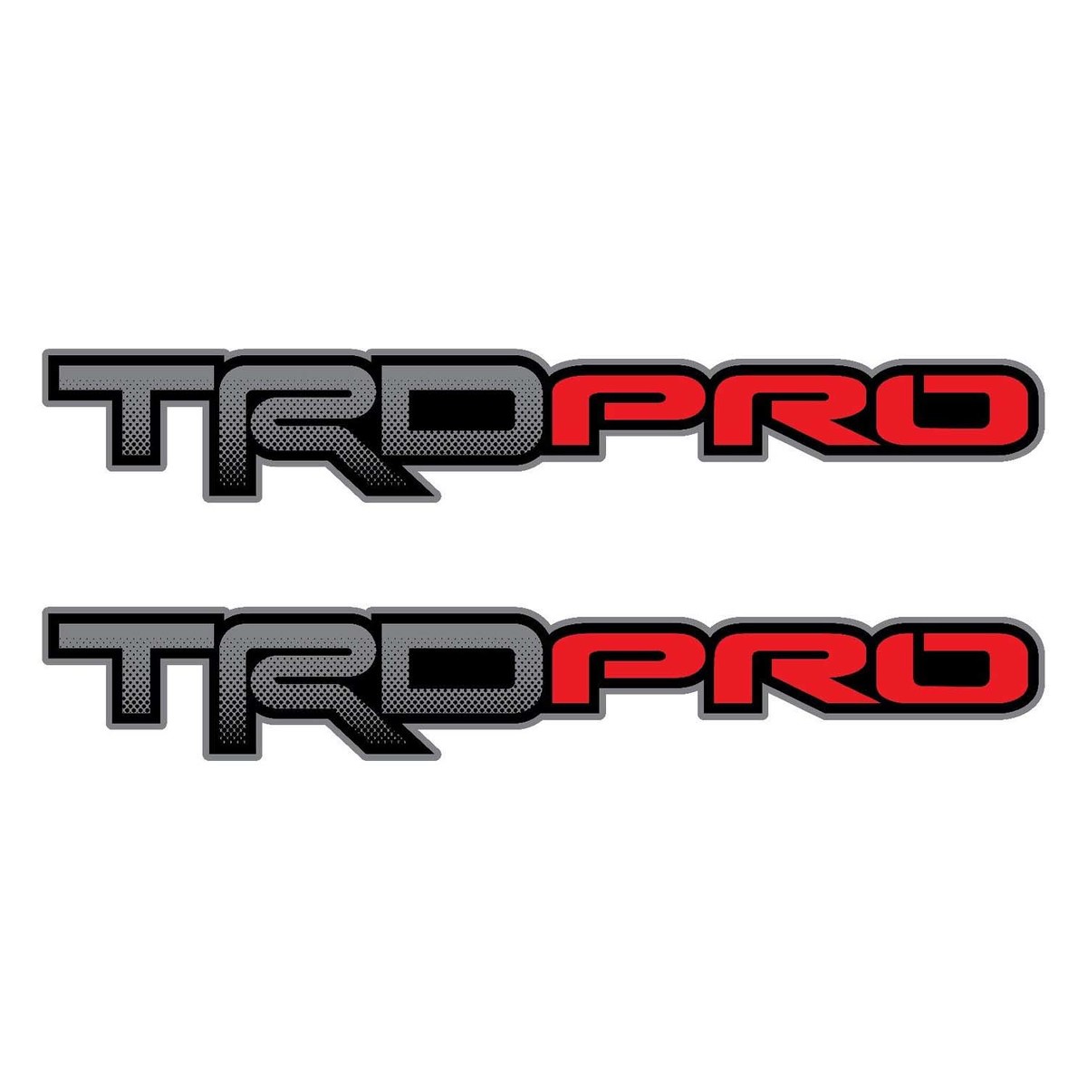 Ensemble de 2: TRD Pro Toyota Tacoma Tundra Tundra Tundra Camion de chevet Color Color Color Decal