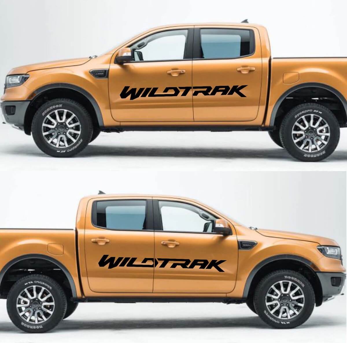 Door Vinyl Sticker Decals Graphics for Musclecar Ranger Wildtrak 2016-2018