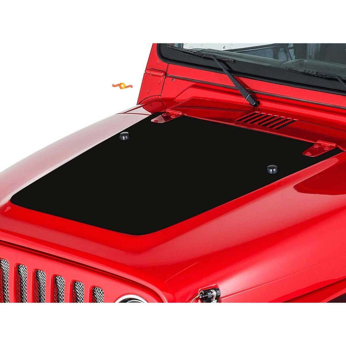 Blackout Vinyl Hood Decal Sticker Kit for Jeep Wrangler 1999-2006